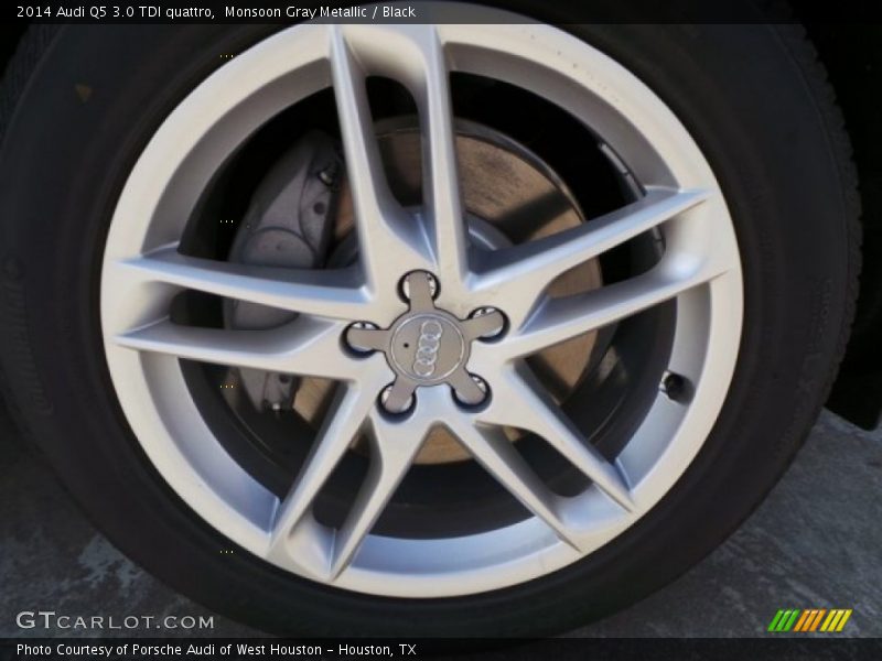 Monsoon Gray Metallic / Black 2014 Audi Q5 3.0 TDI quattro