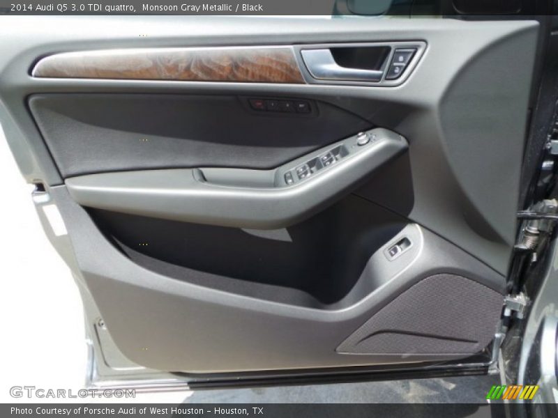 Monsoon Gray Metallic / Black 2014 Audi Q5 3.0 TDI quattro