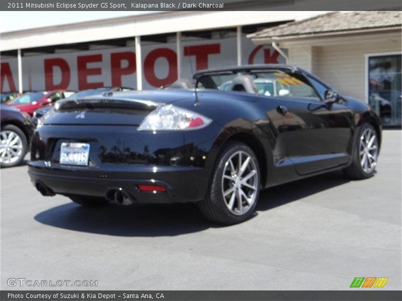 Kalapana Black / Dark Charcoal 2011 Mitsubishi Eclipse Spyder GS Sport