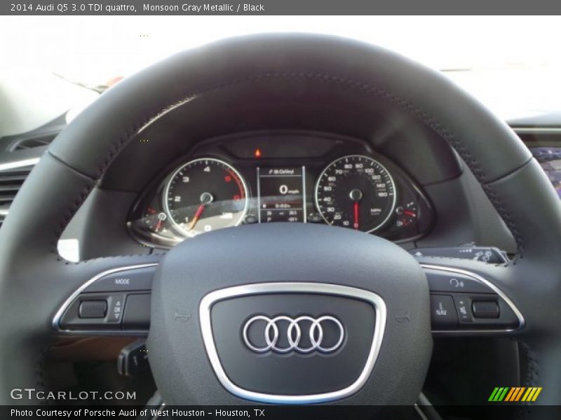 Monsoon Gray Metallic / Black 2014 Audi Q5 3.0 TDI quattro