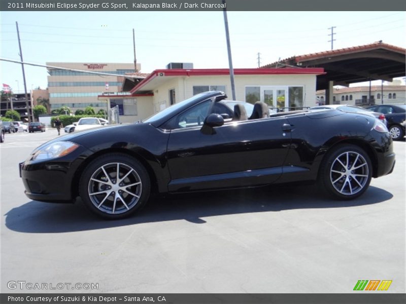 Kalapana Black / Dark Charcoal 2011 Mitsubishi Eclipse Spyder GS Sport