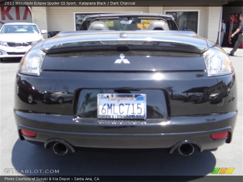 Kalapana Black / Dark Charcoal 2011 Mitsubishi Eclipse Spyder GS Sport