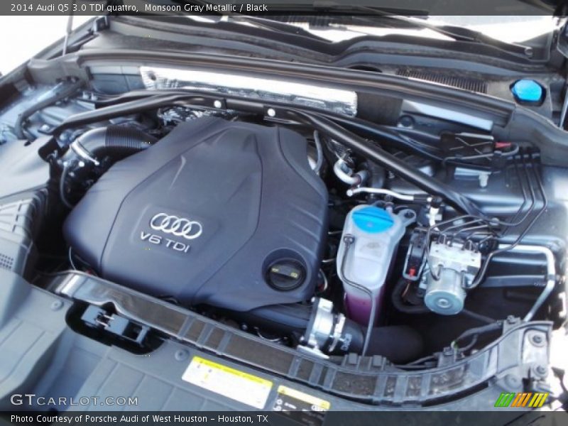 Monsoon Gray Metallic / Black 2014 Audi Q5 3.0 TDI quattro