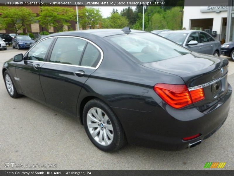 Dark Graphite Metallic / Saddle/Black Nappa Leather 2010 BMW 7 Series 750Li xDrive Sedan
