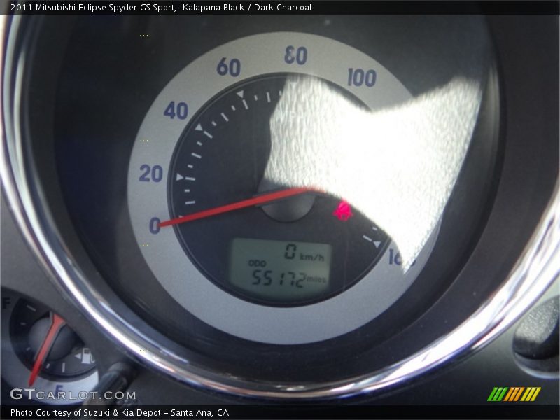 Kalapana Black / Dark Charcoal 2011 Mitsubishi Eclipse Spyder GS Sport