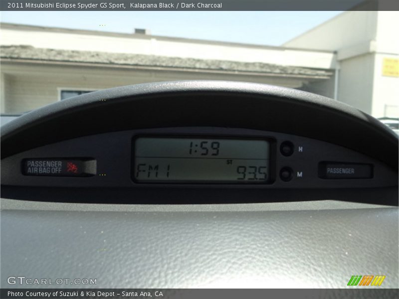 Kalapana Black / Dark Charcoal 2011 Mitsubishi Eclipse Spyder GS Sport