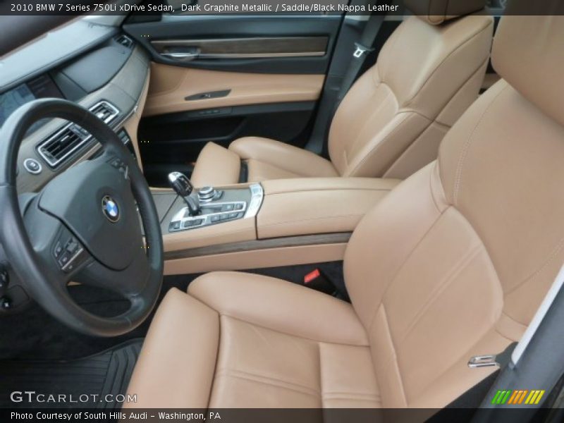 Dark Graphite Metallic / Saddle/Black Nappa Leather 2010 BMW 7 Series 750Li xDrive Sedan
