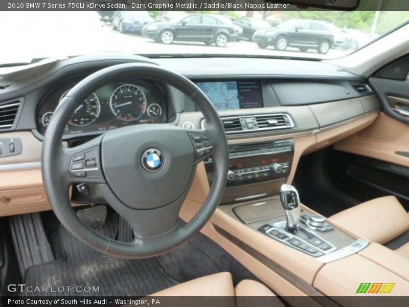 Dark Graphite Metallic / Saddle/Black Nappa Leather 2010 BMW 7 Series 750Li xDrive Sedan