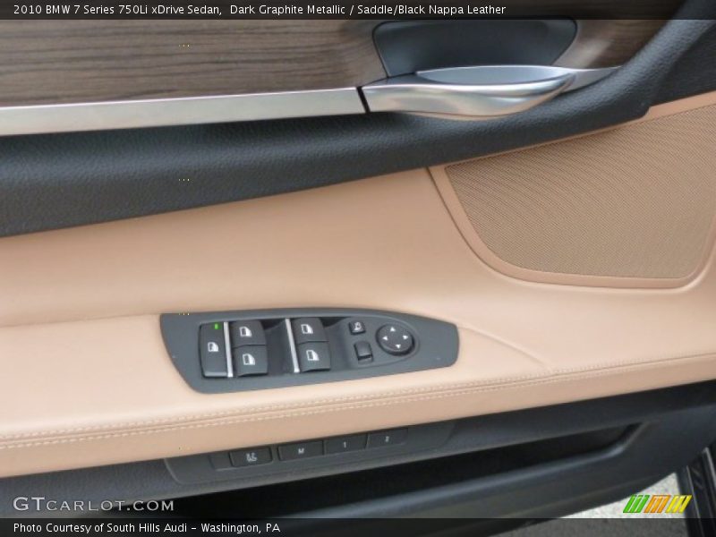 Dark Graphite Metallic / Saddle/Black Nappa Leather 2010 BMW 7 Series 750Li xDrive Sedan