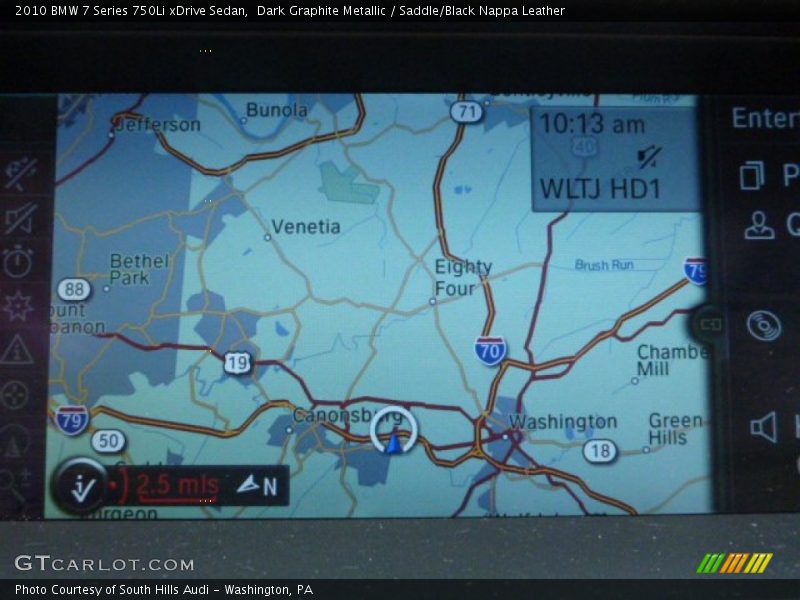 Dark Graphite Metallic / Saddle/Black Nappa Leather 2010 BMW 7 Series 750Li xDrive Sedan