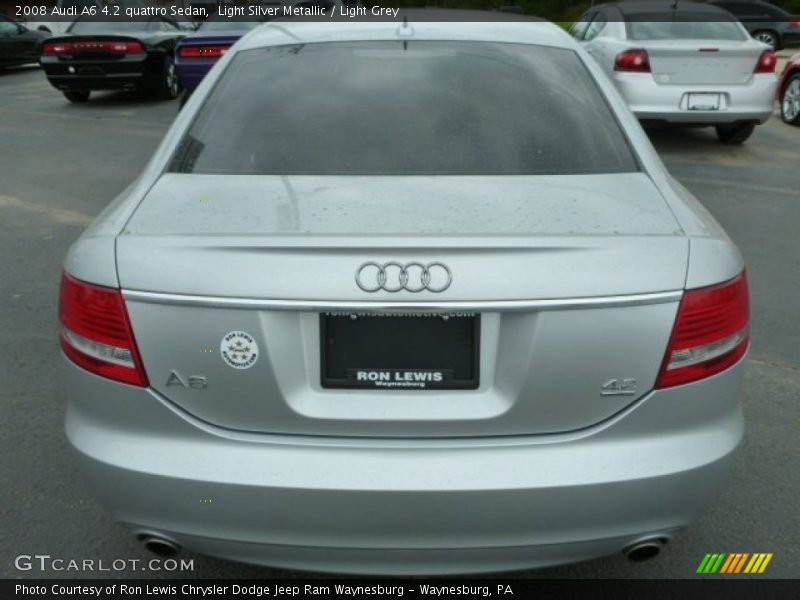 Light Silver Metallic / Light Grey 2008 Audi A6 4.2 quattro Sedan
