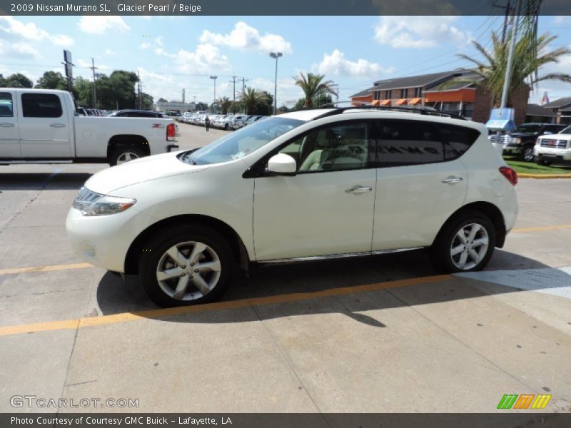 Glacier Pearl / Beige 2009 Nissan Murano SL