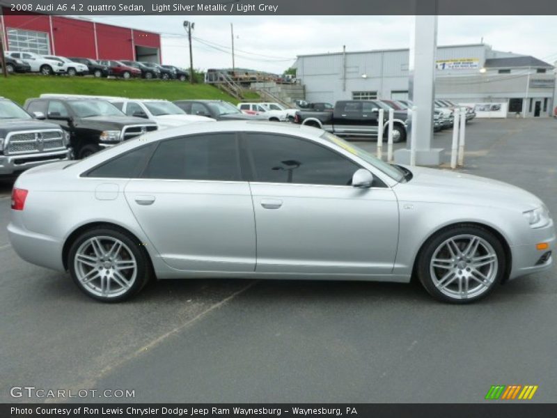 Light Silver Metallic / Light Grey 2008 Audi A6 4.2 quattro Sedan