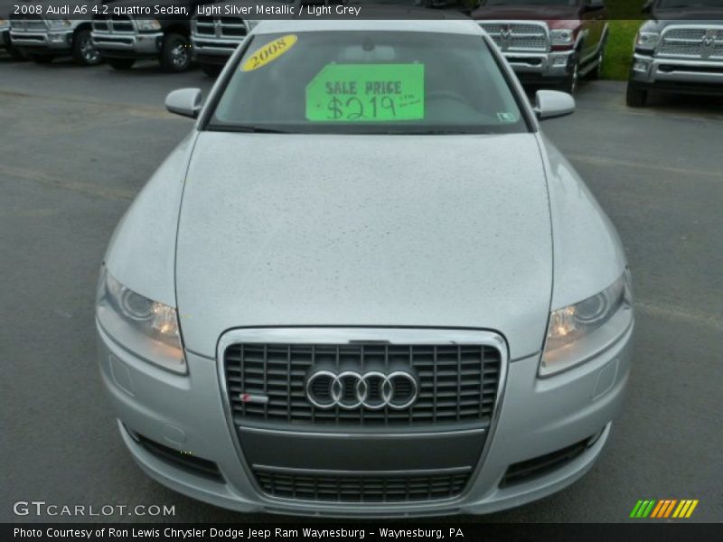 Light Silver Metallic / Light Grey 2008 Audi A6 4.2 quattro Sedan