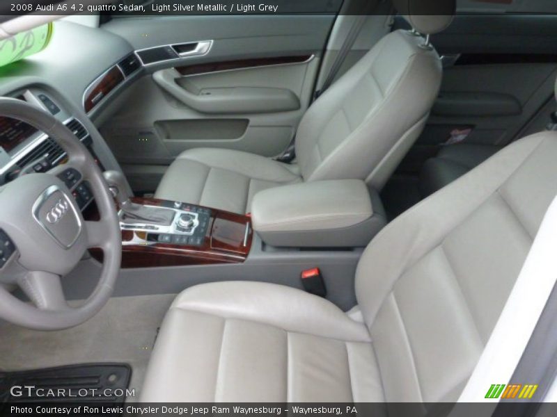 Light Silver Metallic / Light Grey 2008 Audi A6 4.2 quattro Sedan