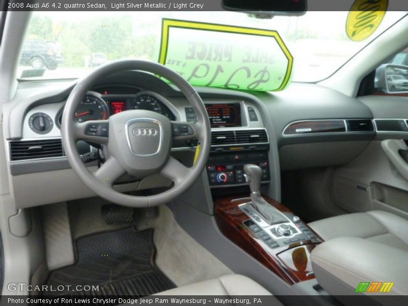 Light Silver Metallic / Light Grey 2008 Audi A6 4.2 quattro Sedan