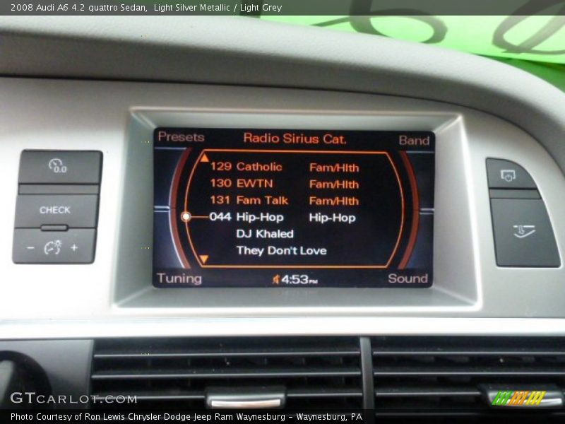 Light Silver Metallic / Light Grey 2008 Audi A6 4.2 quattro Sedan