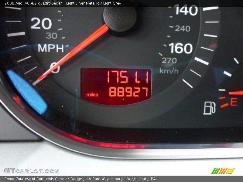 Light Silver Metallic / Light Grey 2008 Audi A6 4.2 quattro Sedan