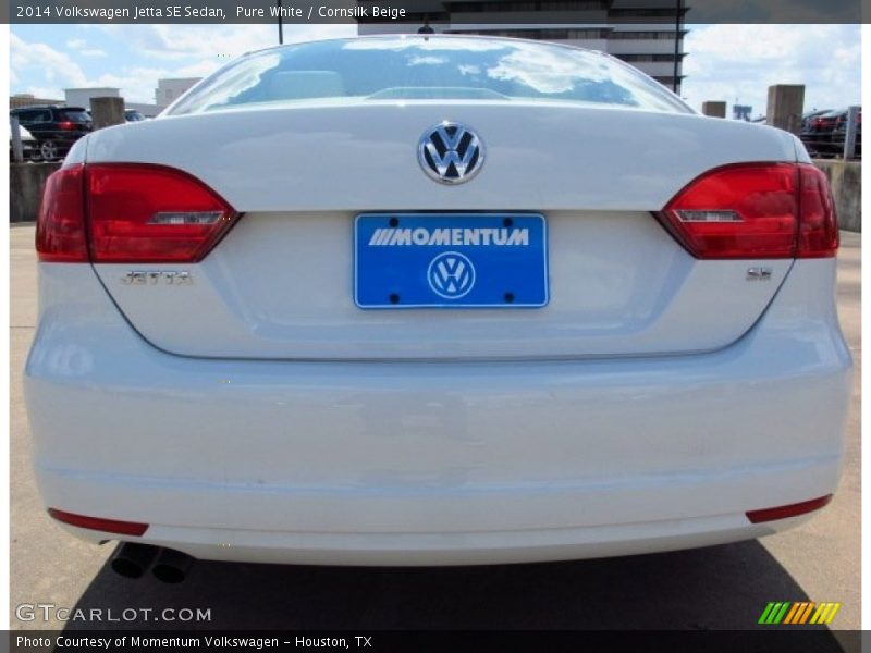 Pure White / Cornsilk Beige 2014 Volkswagen Jetta SE Sedan