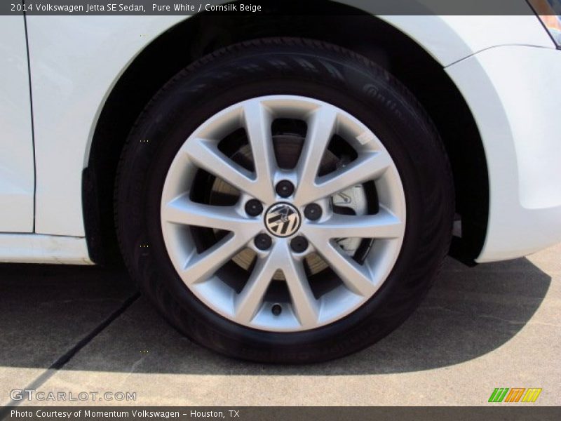 Pure White / Cornsilk Beige 2014 Volkswagen Jetta SE Sedan