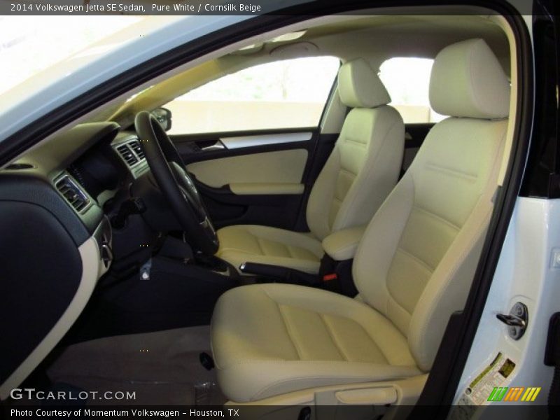 Pure White / Cornsilk Beige 2014 Volkswagen Jetta SE Sedan