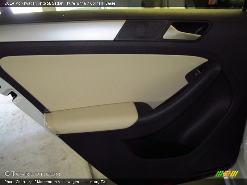 Pure White / Cornsilk Beige 2014 Volkswagen Jetta SE Sedan