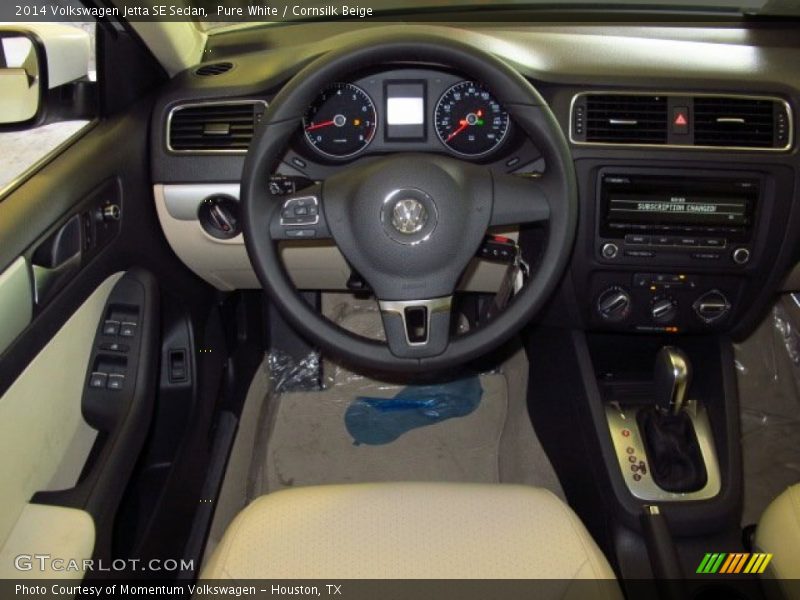 Pure White / Cornsilk Beige 2014 Volkswagen Jetta SE Sedan