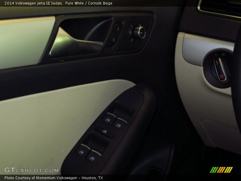 Pure White / Cornsilk Beige 2014 Volkswagen Jetta SE Sedan