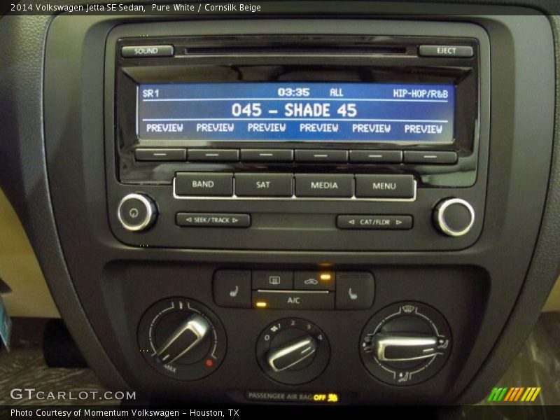 Pure White / Cornsilk Beige 2014 Volkswagen Jetta SE Sedan