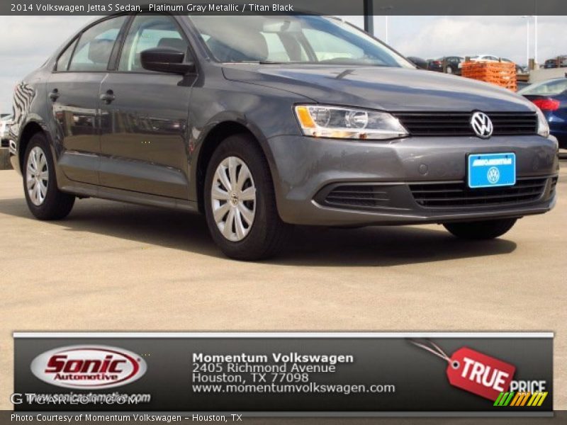 Platinum Gray Metallic / Titan Black 2014 Volkswagen Jetta S Sedan