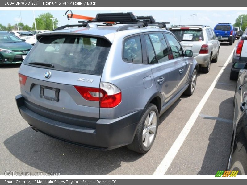 Titanium Silver Metallic / Black 2004 BMW X3 2.5i