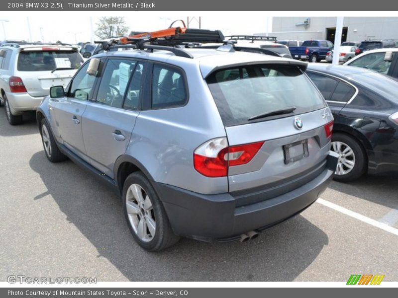 Titanium Silver Metallic / Black 2004 BMW X3 2.5i