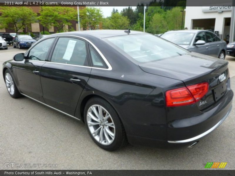 Oolong Grey Metallic / Black 2011 Audi A8 L 4.2 FSI quattro