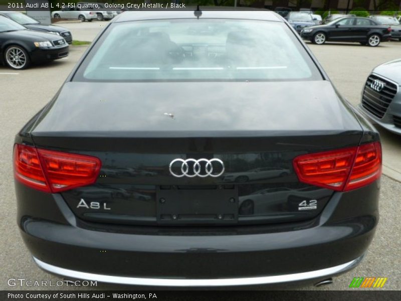 Oolong Grey Metallic / Black 2011 Audi A8 L 4.2 FSI quattro