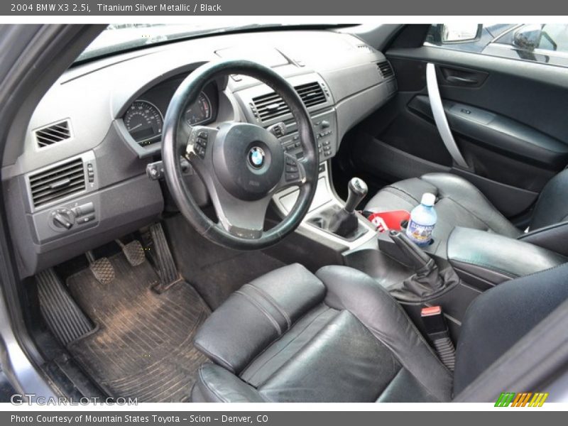 Titanium Silver Metallic / Black 2004 BMW X3 2.5i