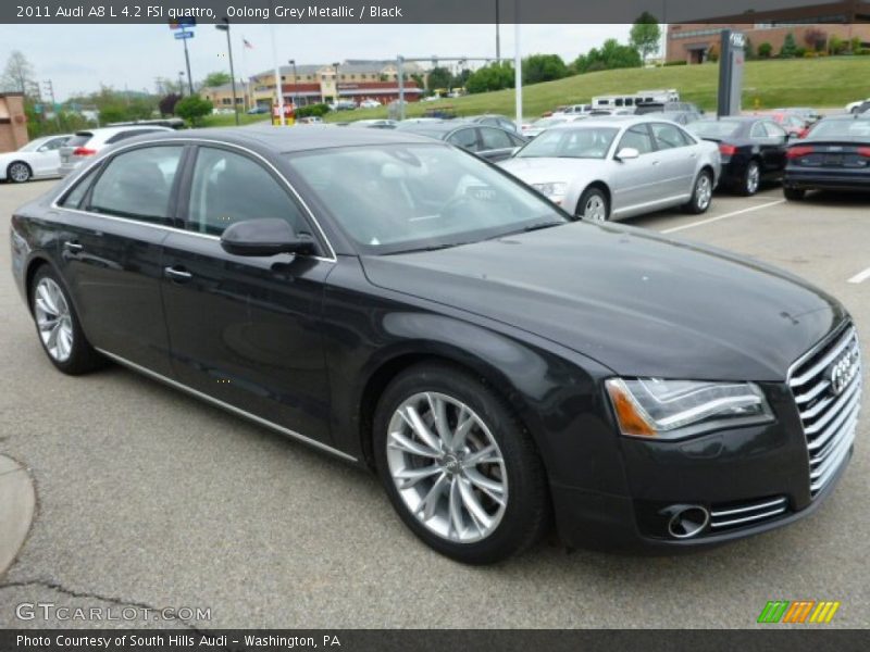Oolong Grey Metallic / Black 2011 Audi A8 L 4.2 FSI quattro