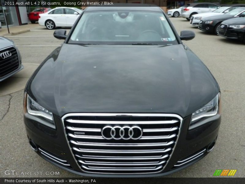 Oolong Grey Metallic / Black 2011 Audi A8 L 4.2 FSI quattro