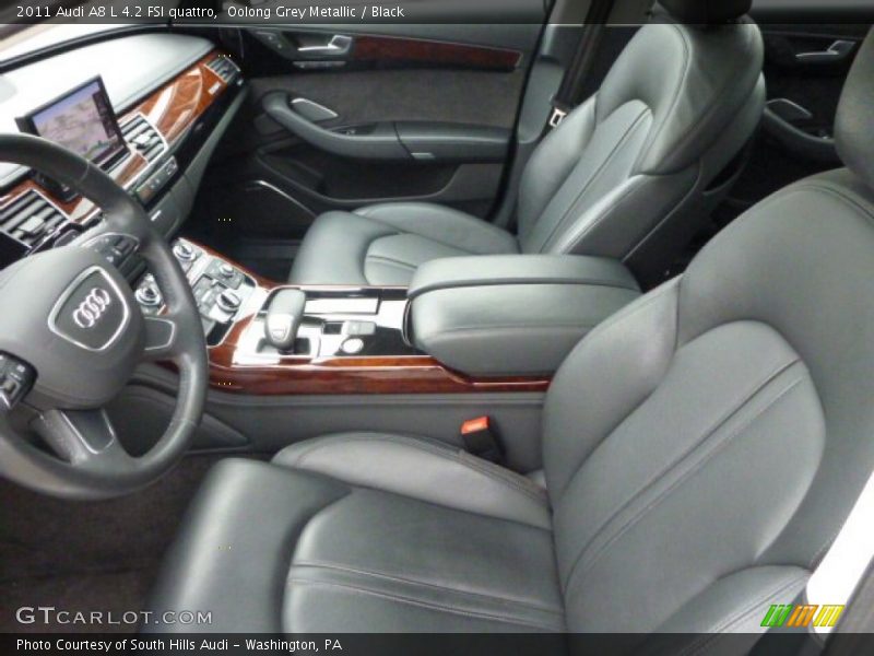 Oolong Grey Metallic / Black 2011 Audi A8 L 4.2 FSI quattro