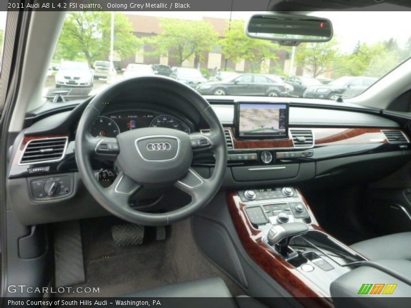 Oolong Grey Metallic / Black 2011 Audi A8 L 4.2 FSI quattro