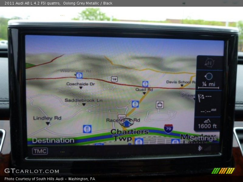 Oolong Grey Metallic / Black 2011 Audi A8 L 4.2 FSI quattro