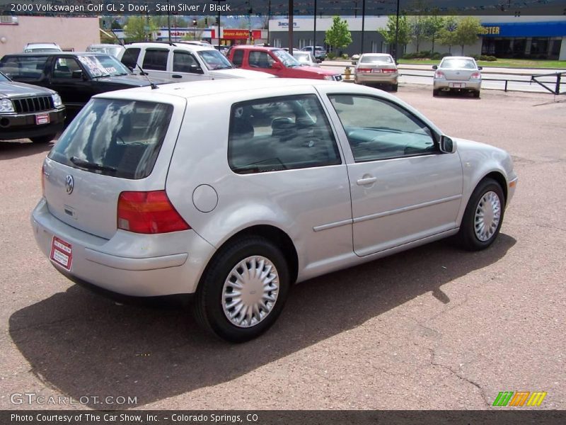 Satin Silver / Black 2000 Volkswagen Golf GL 2 Door