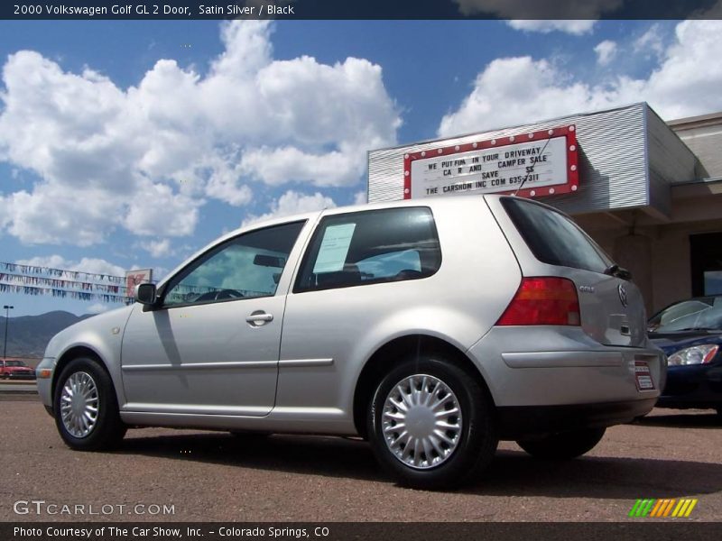 Satin Silver / Black 2000 Volkswagen Golf GL 2 Door