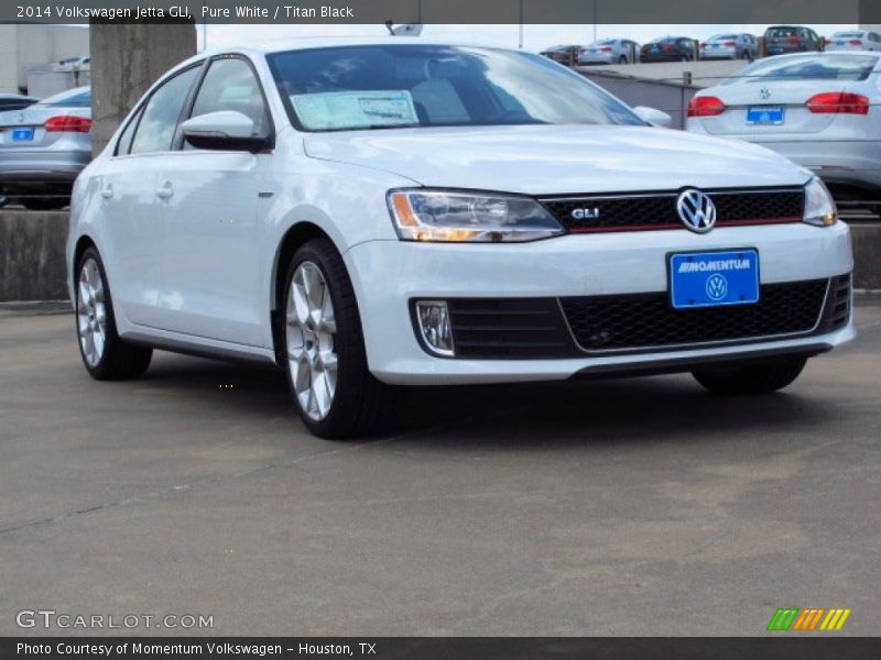 Pure White / Titan Black 2014 Volkswagen Jetta GLI