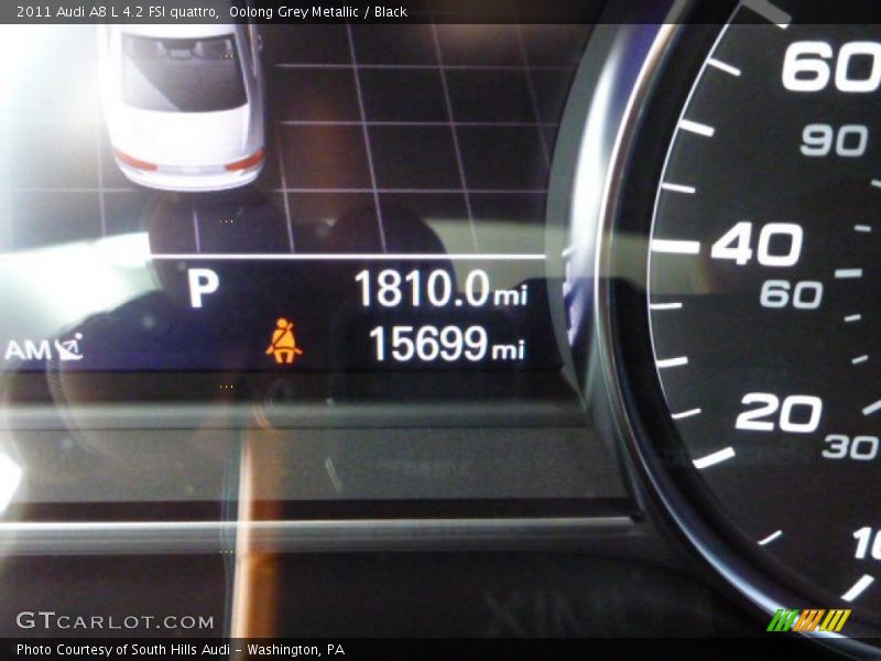 Oolong Grey Metallic / Black 2011 Audi A8 L 4.2 FSI quattro