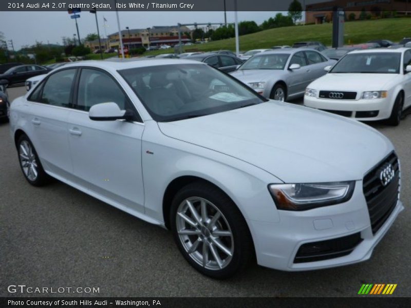 Ibis White / Titanium Grey 2014 Audi A4 2.0T quattro Sedan