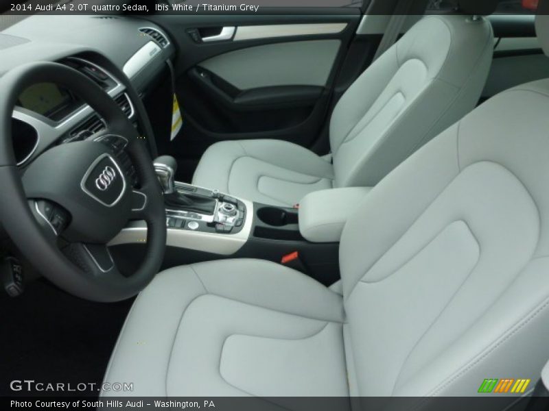 Ibis White / Titanium Grey 2014 Audi A4 2.0T quattro Sedan