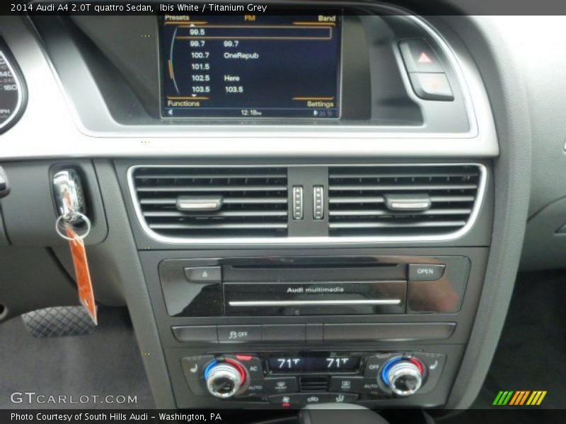 Ibis White / Titanium Grey 2014 Audi A4 2.0T quattro Sedan