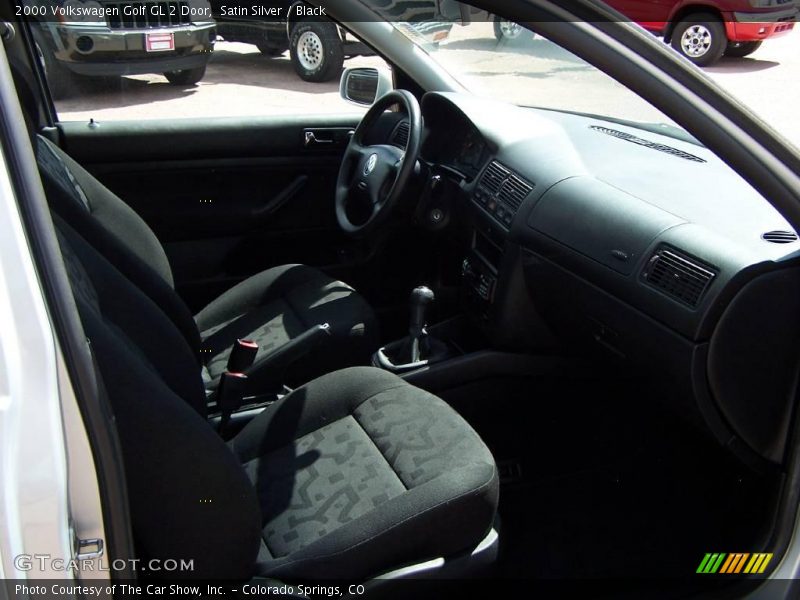 Satin Silver / Black 2000 Volkswagen Golf GL 2 Door