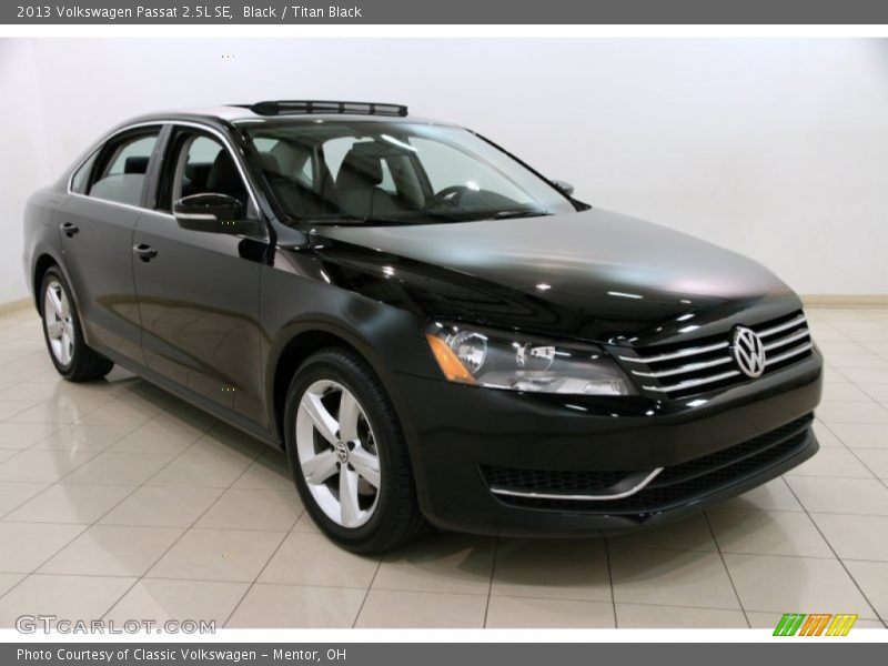 Black / Titan Black 2013 Volkswagen Passat 2.5L SE