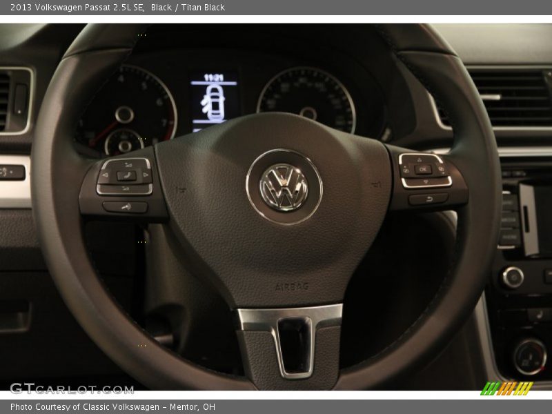 Black / Titan Black 2013 Volkswagen Passat 2.5L SE